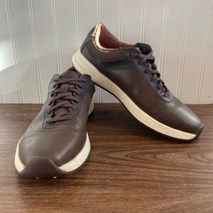 Walter Hagen Ortholite Spikeless Golf Shoes Leather Low Top Lace Up Brown Men 10